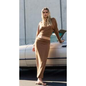 NWT Free People Free-Est Good Feels Sensual Set Macadamia Brown